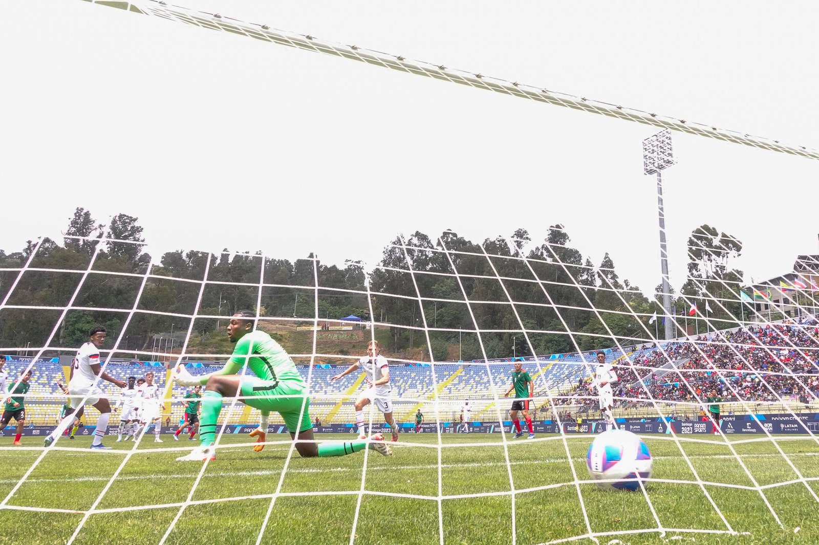 Mexico 4- 1 United States at the Pan American Games in Santiago, Chile.