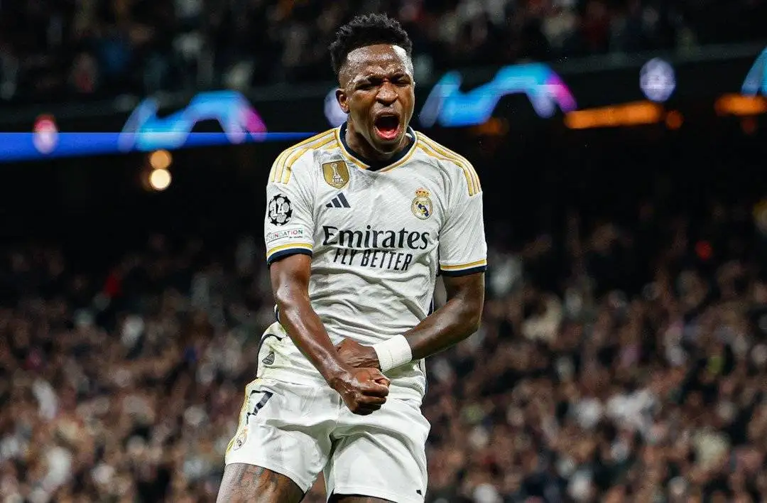 Vinicius Jr. scored the second goal of the game.